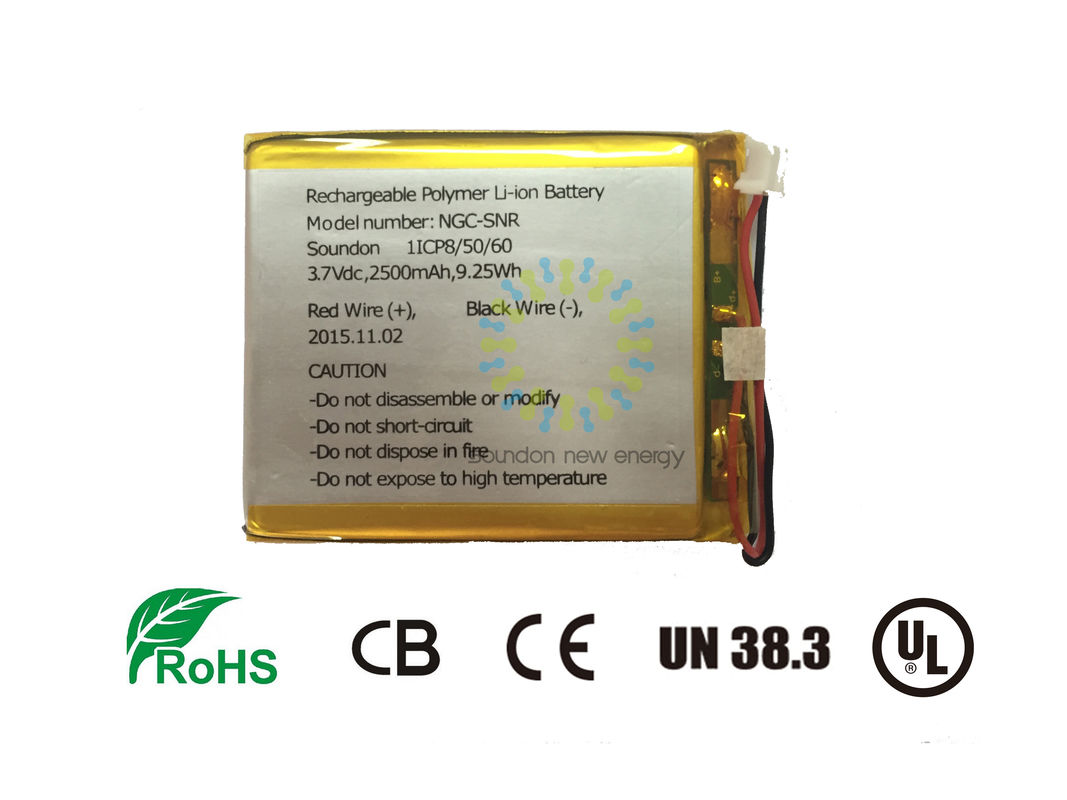 3.6V 2500mAh NMC Battery For 3C Digital Product